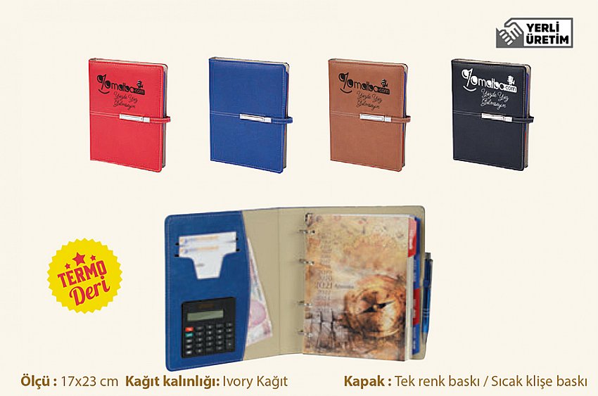 Organizer Ajanda Termo Deri (17x23 Cm)
