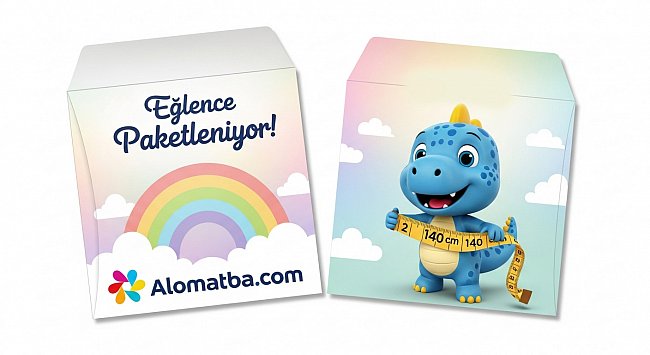 📩 Renkli Torba Zarf Baskı