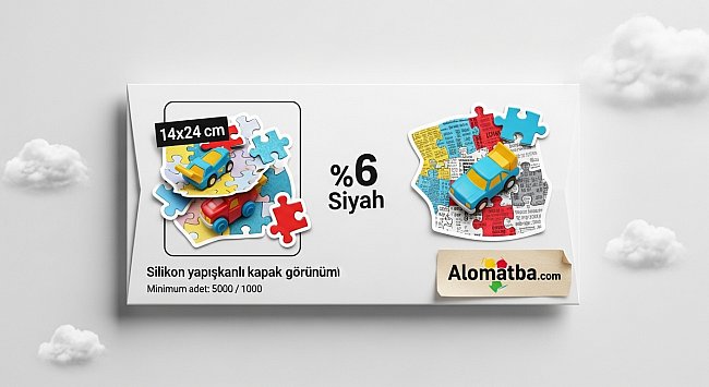 📩 Renkli Torba Zarf Baskı