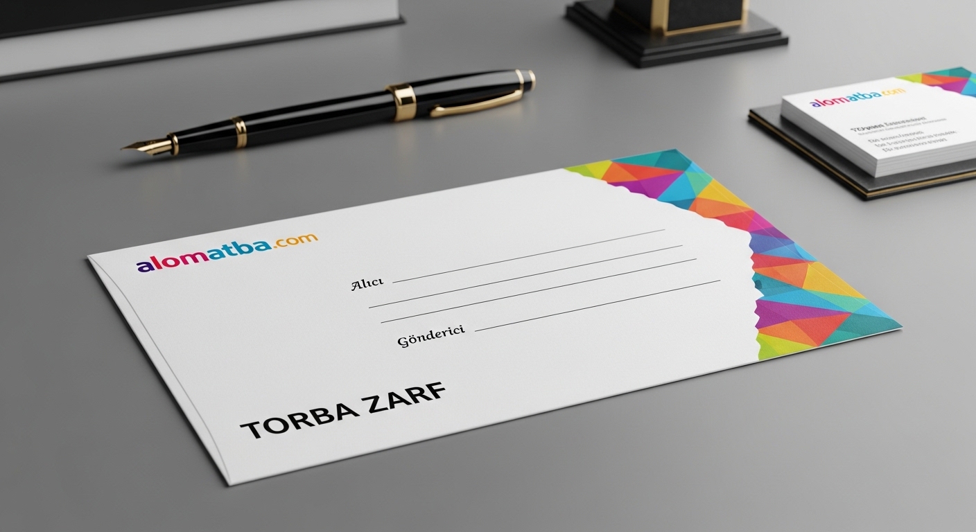 📩 Renkli Torba Zarf Baskı