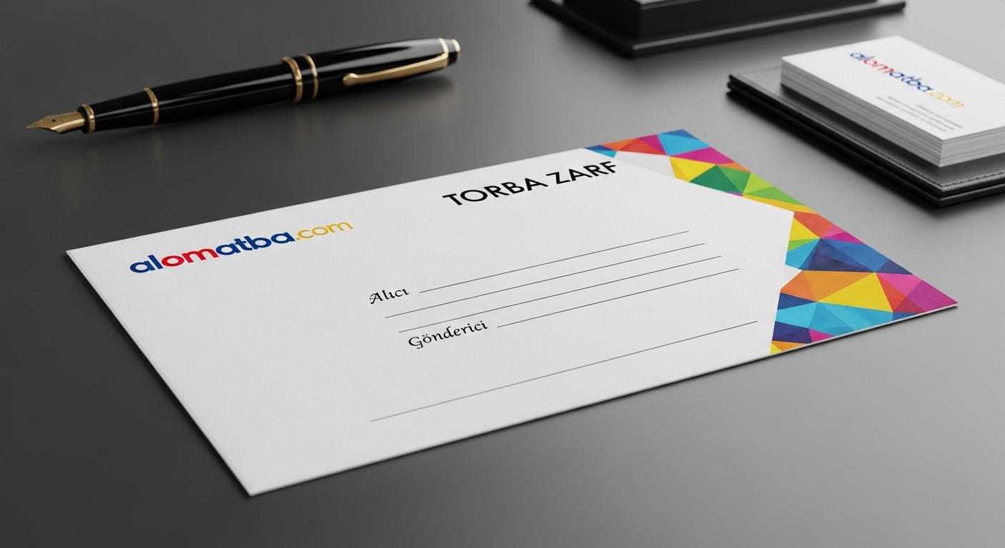 📩 Renkli Torba Zarf Baskı