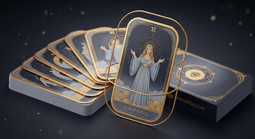 Altın Yaldız Baskılı Tarot Kart Baskı