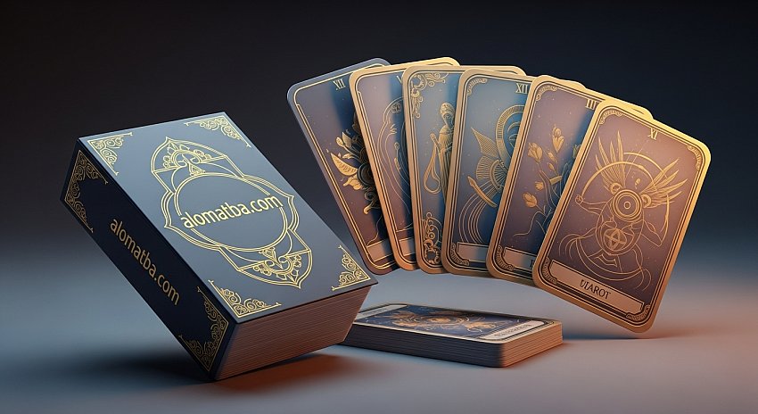 Altın Yaldız Baskılı Tarot Kart Baskı