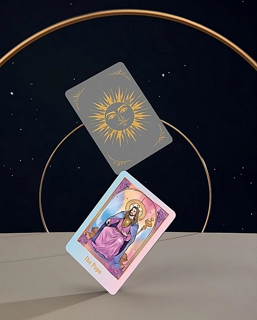 Altın Yaldız Baskılı Tarot Kart Baskı