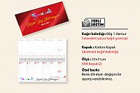 Masa Takvimi Haftalık Karton Kapak (Orta Boy: 31x14,5 Cm)