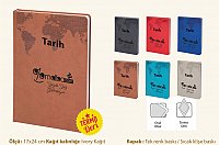 Kapak Baskılı Deri Ajanda(17x24 Cm) kod:113