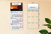 📎 Sıvamalı Gemici Takvim (Üç Parça Spiralli) Kod-29