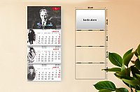 🖼️ Atatürk Gemici Takvim (Üç Parça Spiralli) Kod-30
