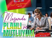 Masa Takvimi Haftalık Karton Kapak (Orta Boy: 31x14,5 Cm)