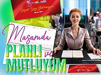 Masa Takvimi Haftalık Karton Kapak (Orta Boy: 31x14,5 Cm)