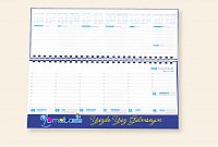 Masa Takvimi Haftalık Karton Kapak (Küçük Boy: 31x11 Cm)