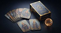 Altın Yaldız Baskılı Tarot Kart Baskı